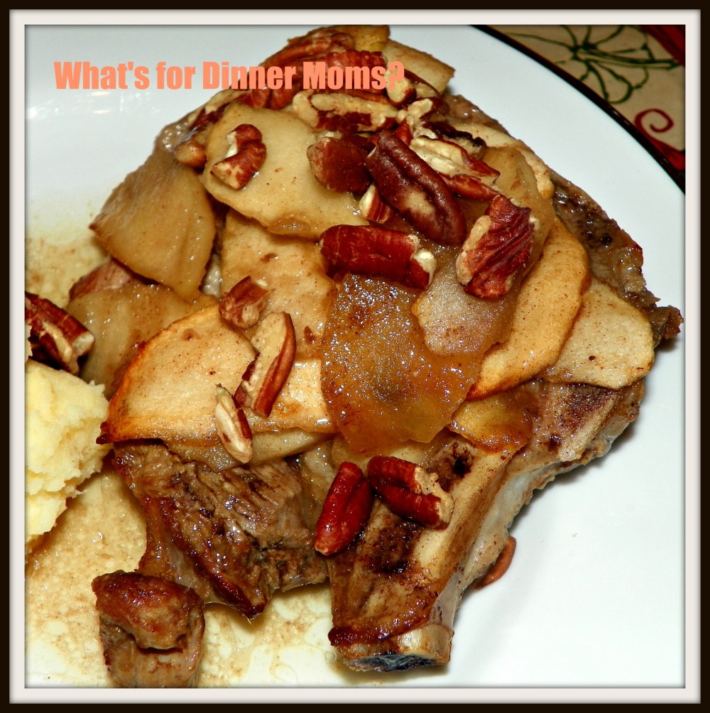 Caramel Apple Pork Chops
