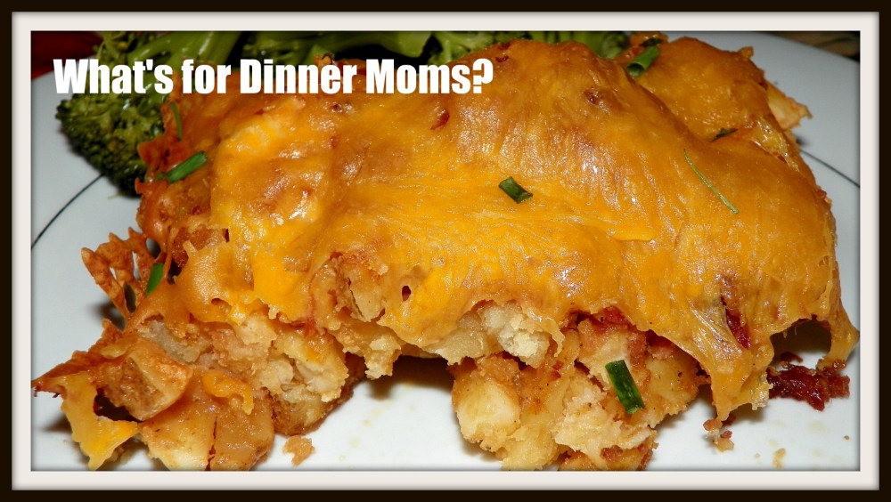 Loaded French Fry Casserole with Buffalo Chicken