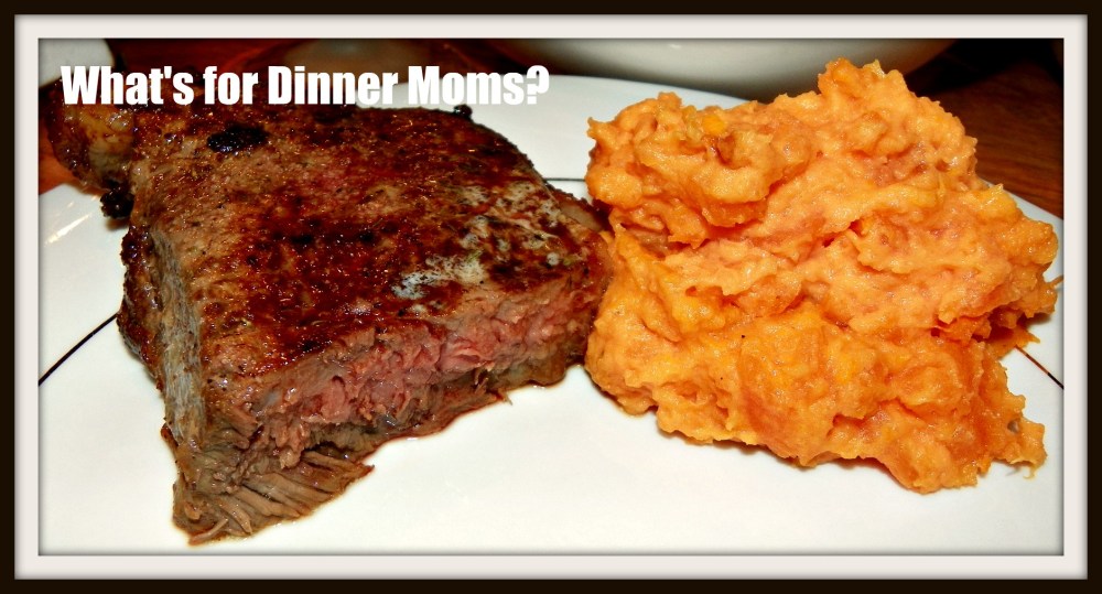 Creamy Mashed Sweet Potatoes with Steak