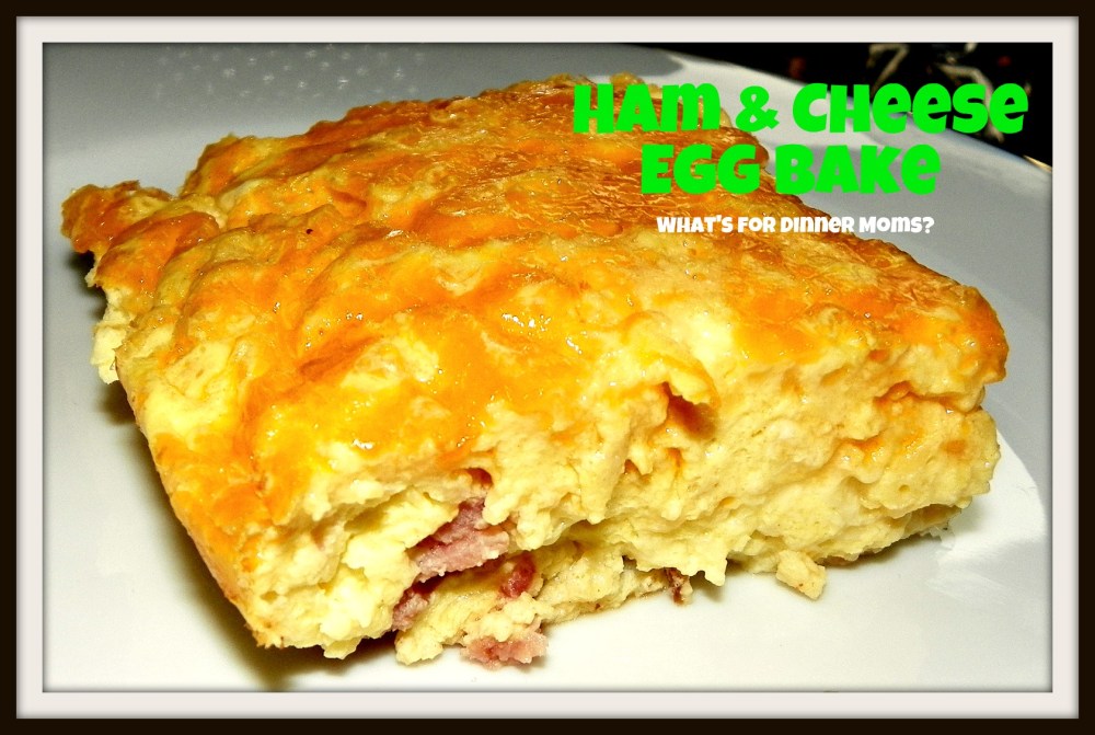 Ham & Cheese Egg Bake - plated