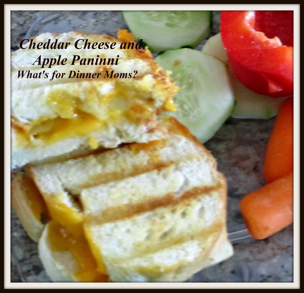 Cheddar Cheese and Apple Paninni