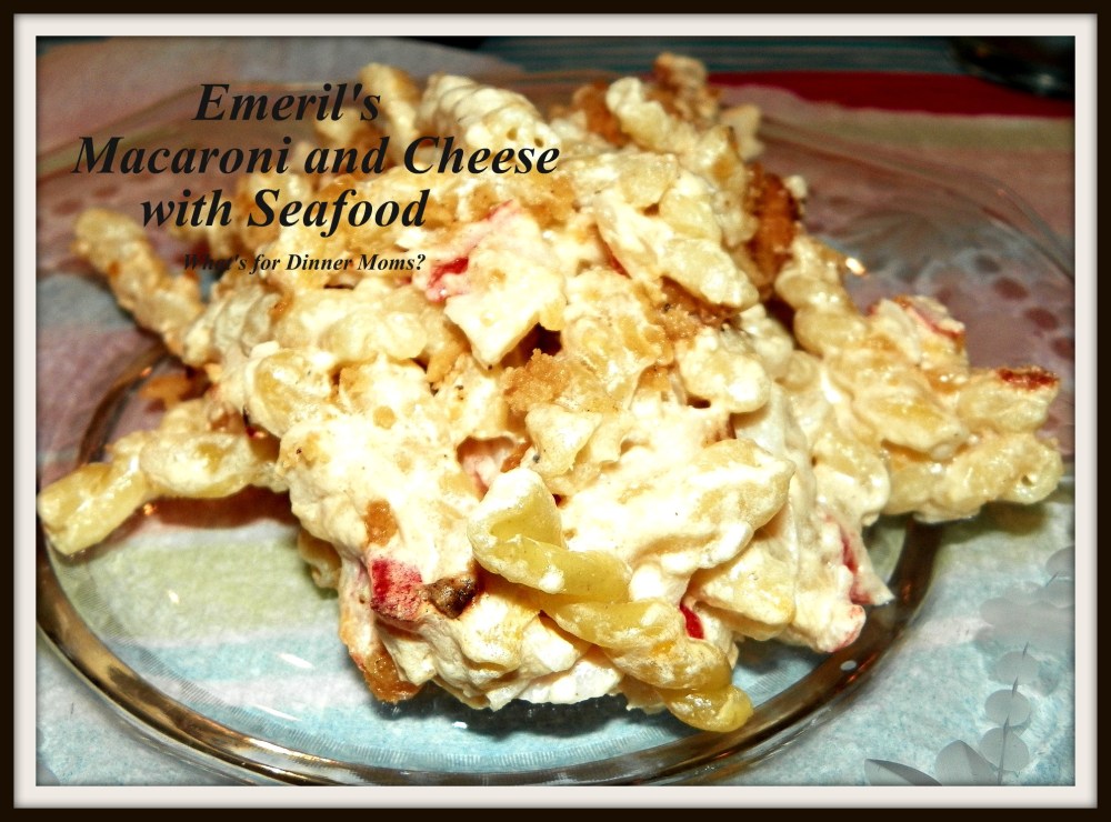 Emeril's Macaroni and Cheese with Seafood - plated