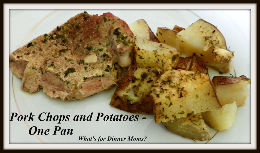 Pork Chops and Potatoes - Plated