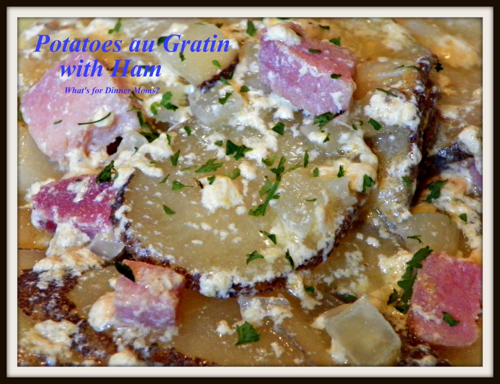 Potatoes au Gratin with Ham - plated