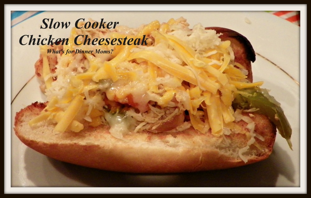 Slow Cooker Chicken Cheesesteak