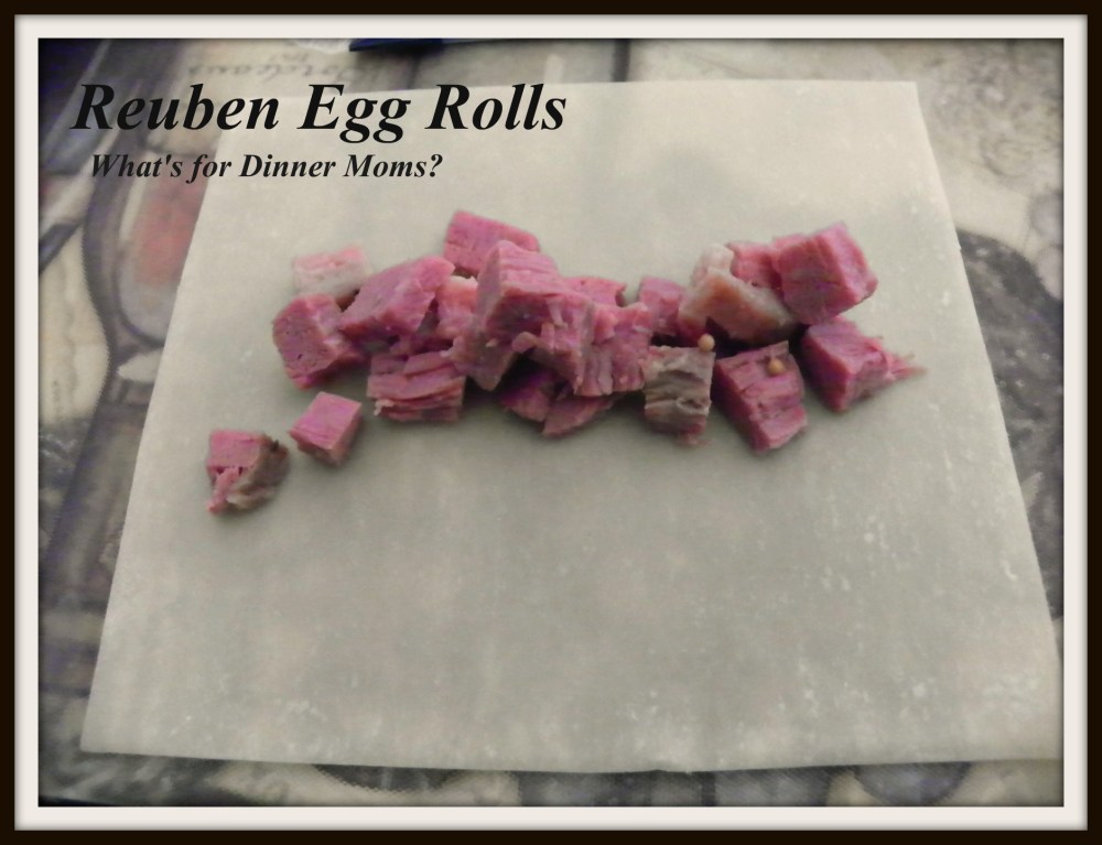 Reuben Egg Rolls - How to