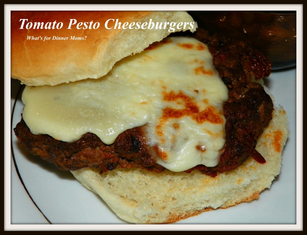 Tomato Pesto Cheeseburgers