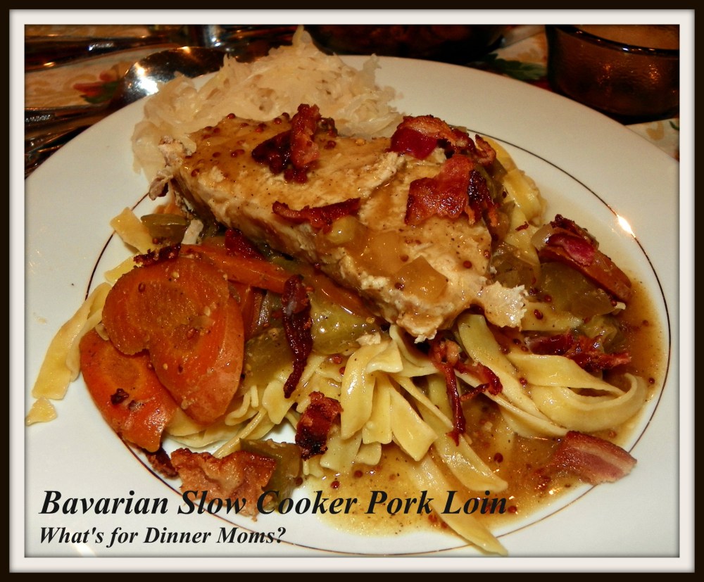 Bavarian Slow Cooker Pork Loin - What's for Dinner Moms