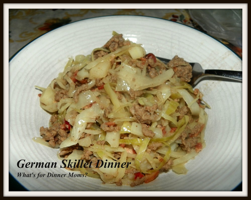 German Skillet Dinner - What's for Dinner Moms