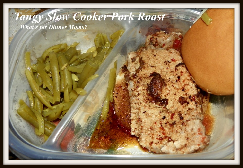 Tangy Slow Cooker Pork Roast - What's for Dinner Moms