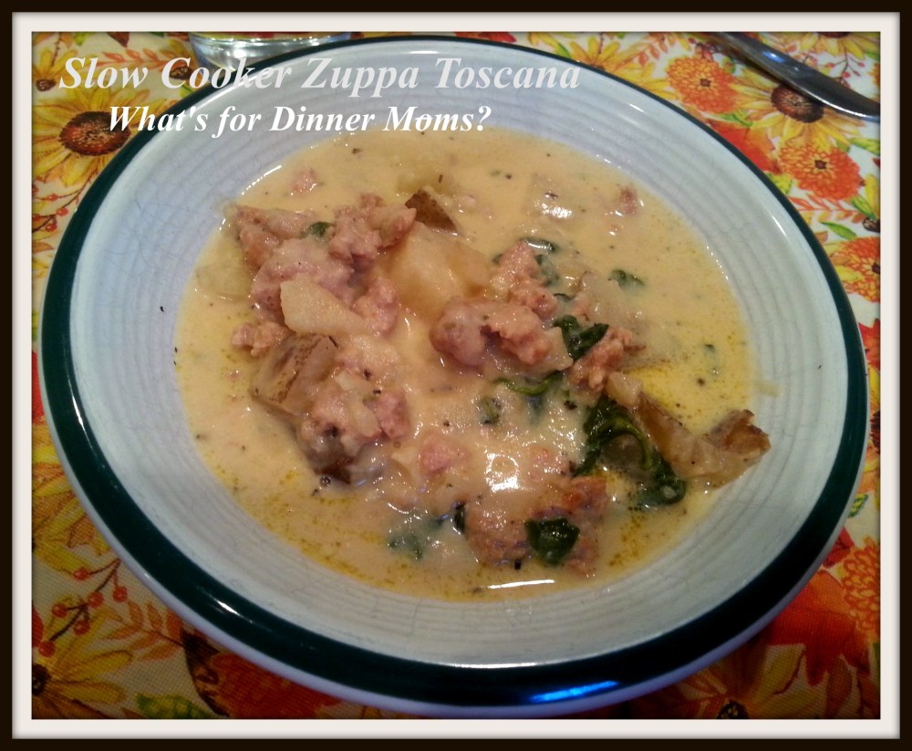 Slow Cooker Zuppa Toscana - What's for Dinner Moms