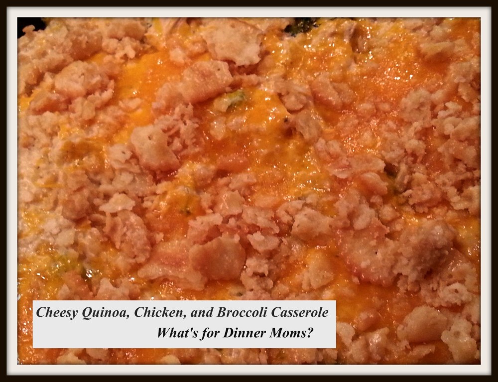 Cheesy Quinoa, Chicken, and Broccoli Casserole