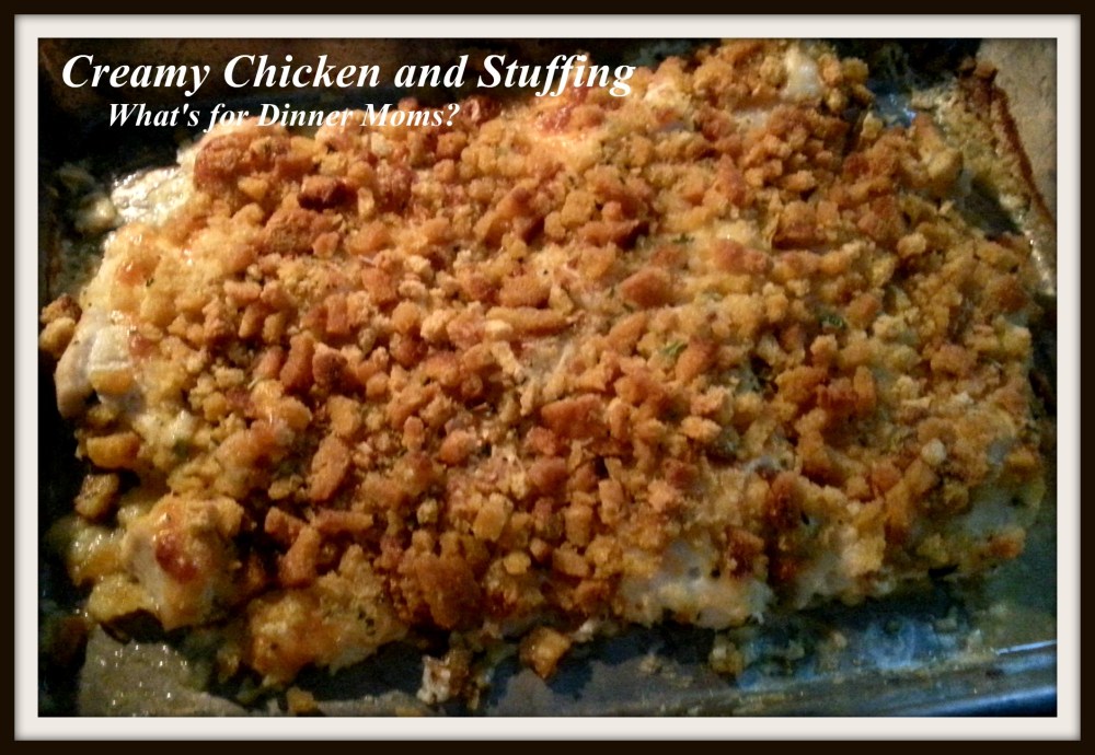 Creamy Chicken and Stuffing (pan) - What's for Dinner Moms