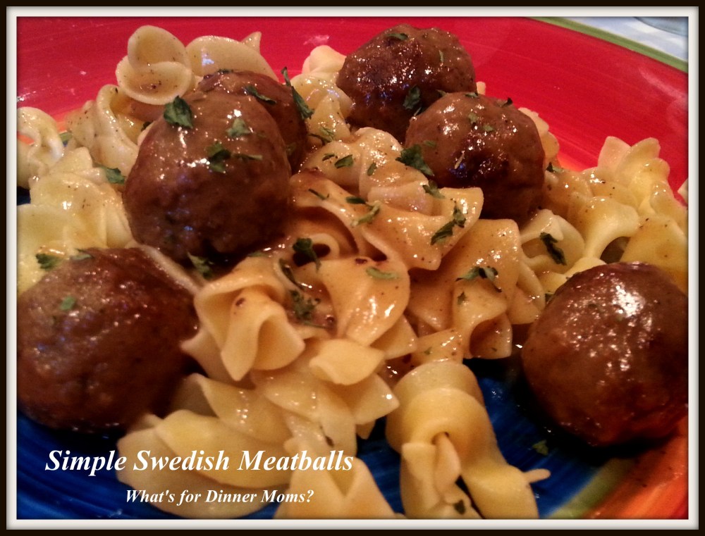 Simple Swedish Meatballs