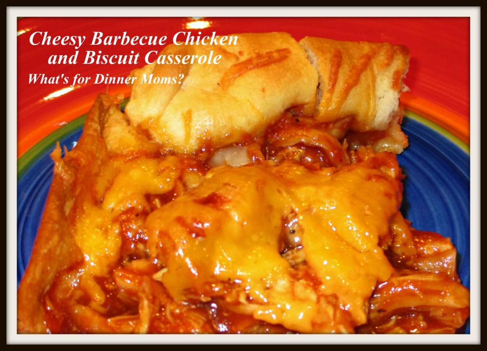 Cheesy Barbecue Chickem and Biscuit Casserole
