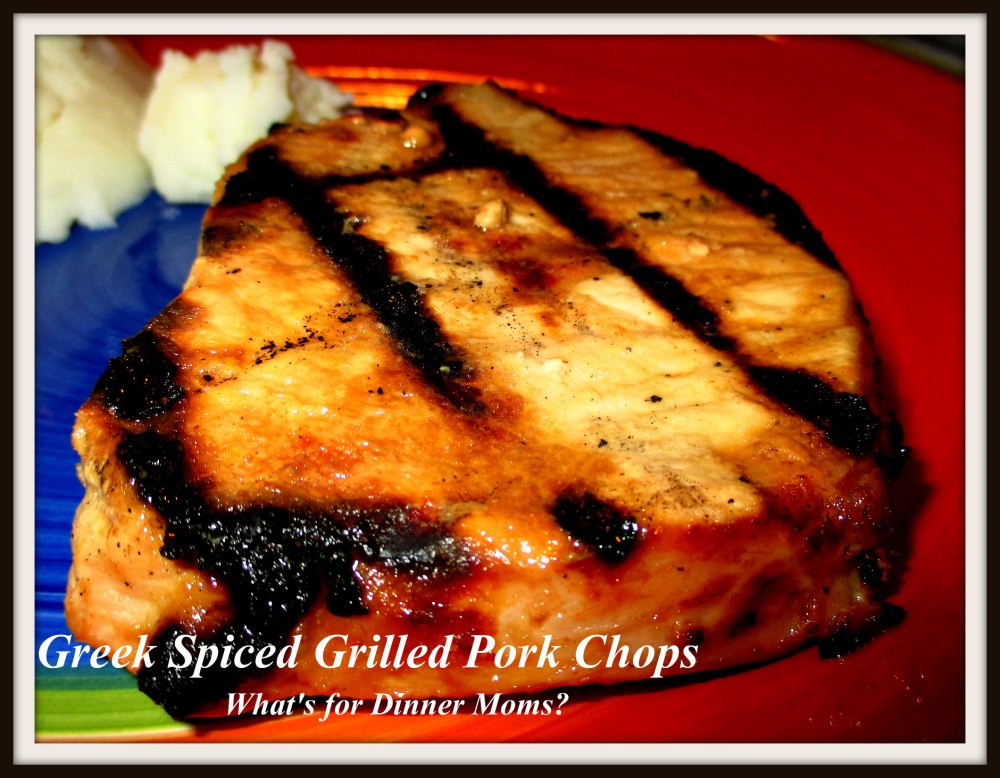 Greek Spiced Grilled Pork Chops