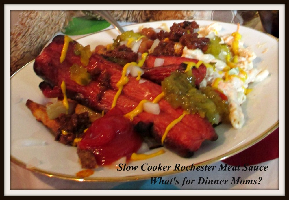 Slow Cooker Rochester Meat Sauce