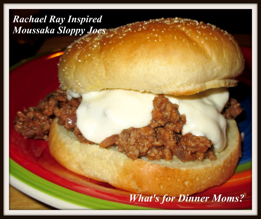 Rachael Ray Inspired Moussaka Sloppy Joes