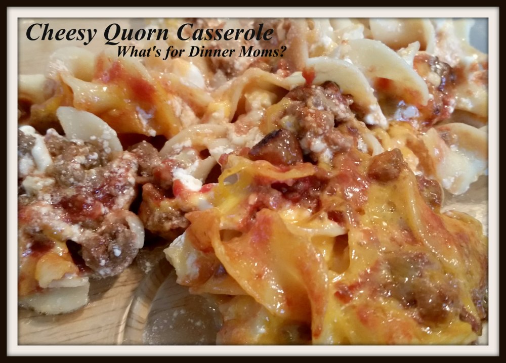 Cheesy Quorn Casserole - plated