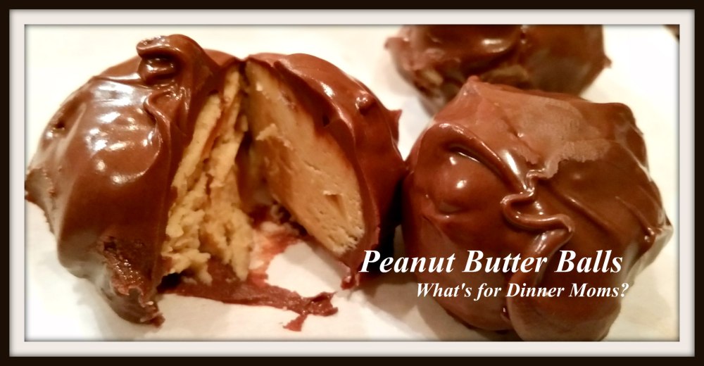 Peanut Butter Balls - cut open