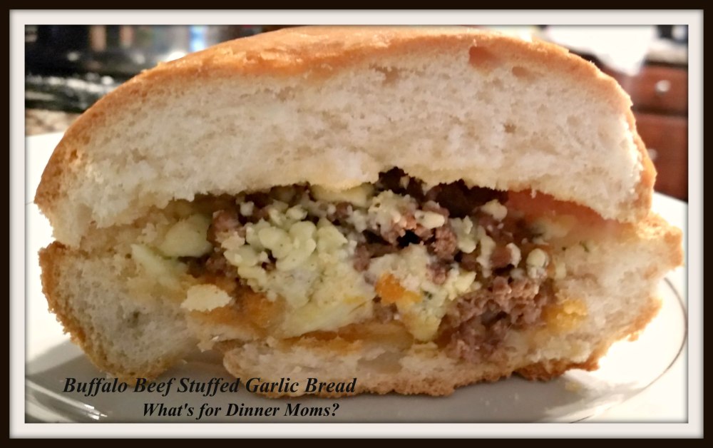 Buffalo Beef Stuffed Garlic Bread