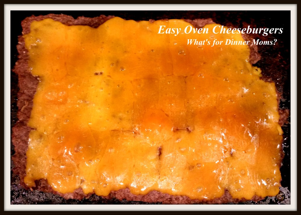 Easy Oven Cheeseburgers - before adding tops