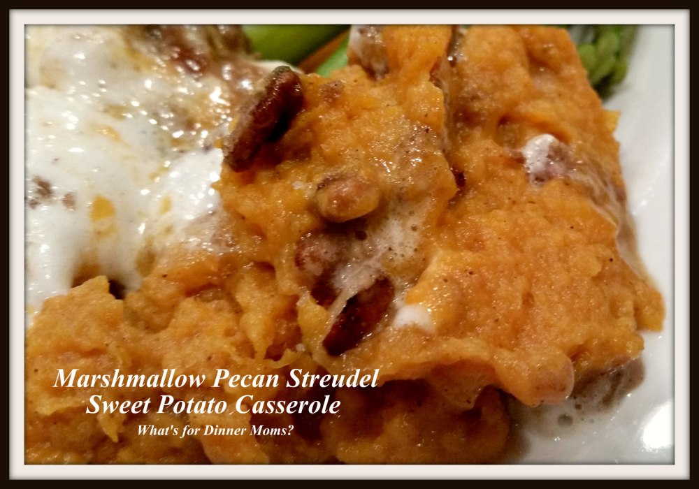 Marshmallow Pecan Streudel Sweet Potato Casserole (plated)