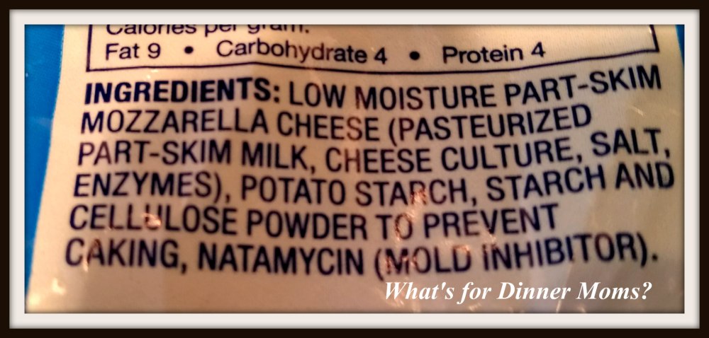 Ingredients in shredded cheese