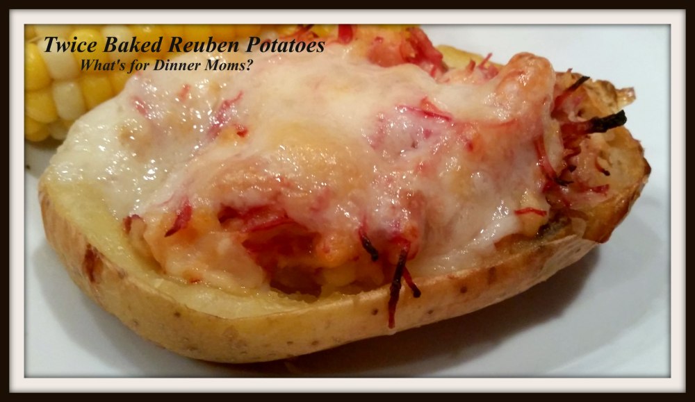 Twice Baked Reuben Potatoes