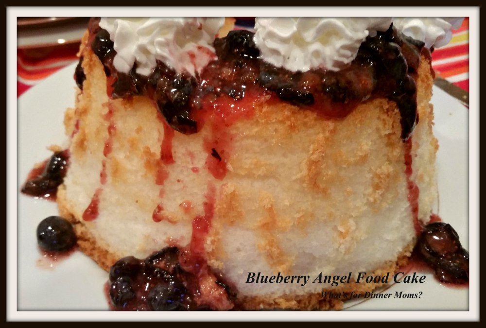 Blueberry Angel Food Cake