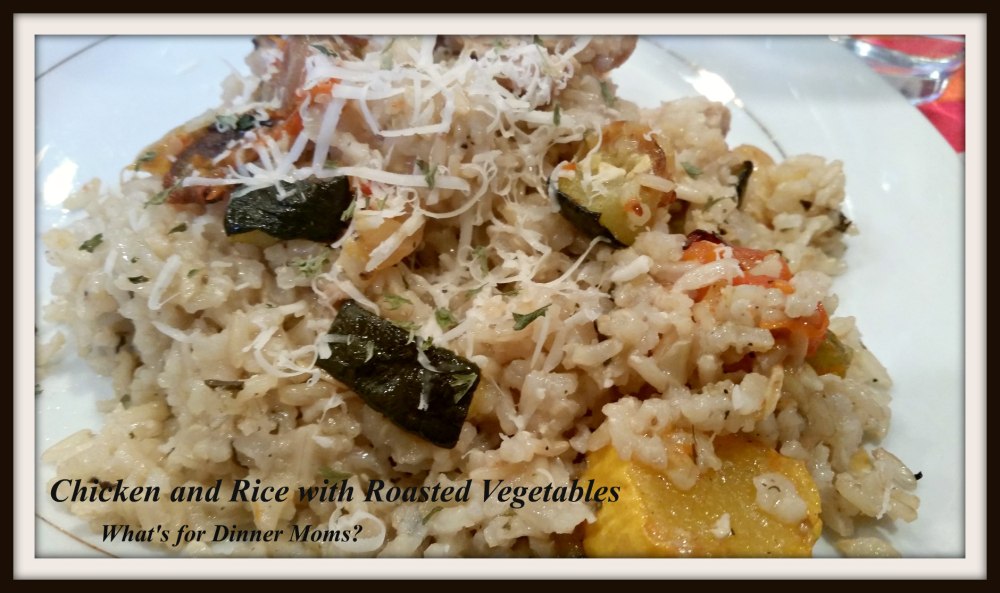 Chicken and Rice with Roasted Vegetables