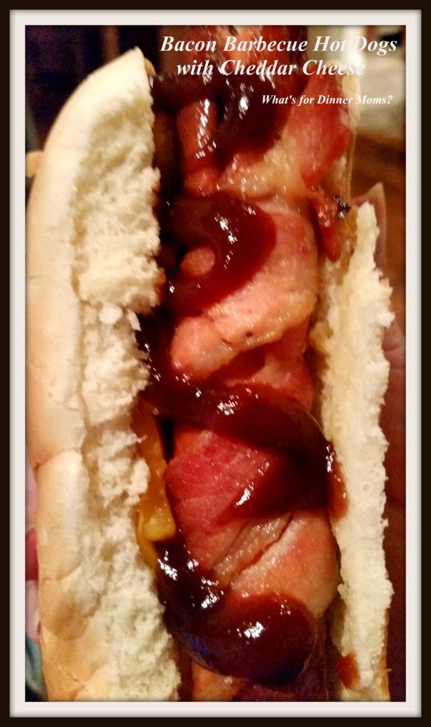 bacon-barbecue-wrapped-hot-dogs-with-cheddar-cheese