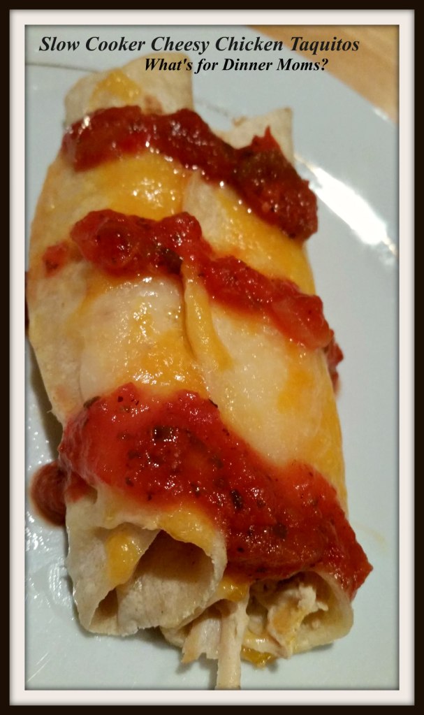 slow-cooker-cheesy-chicken-taquitos-plated